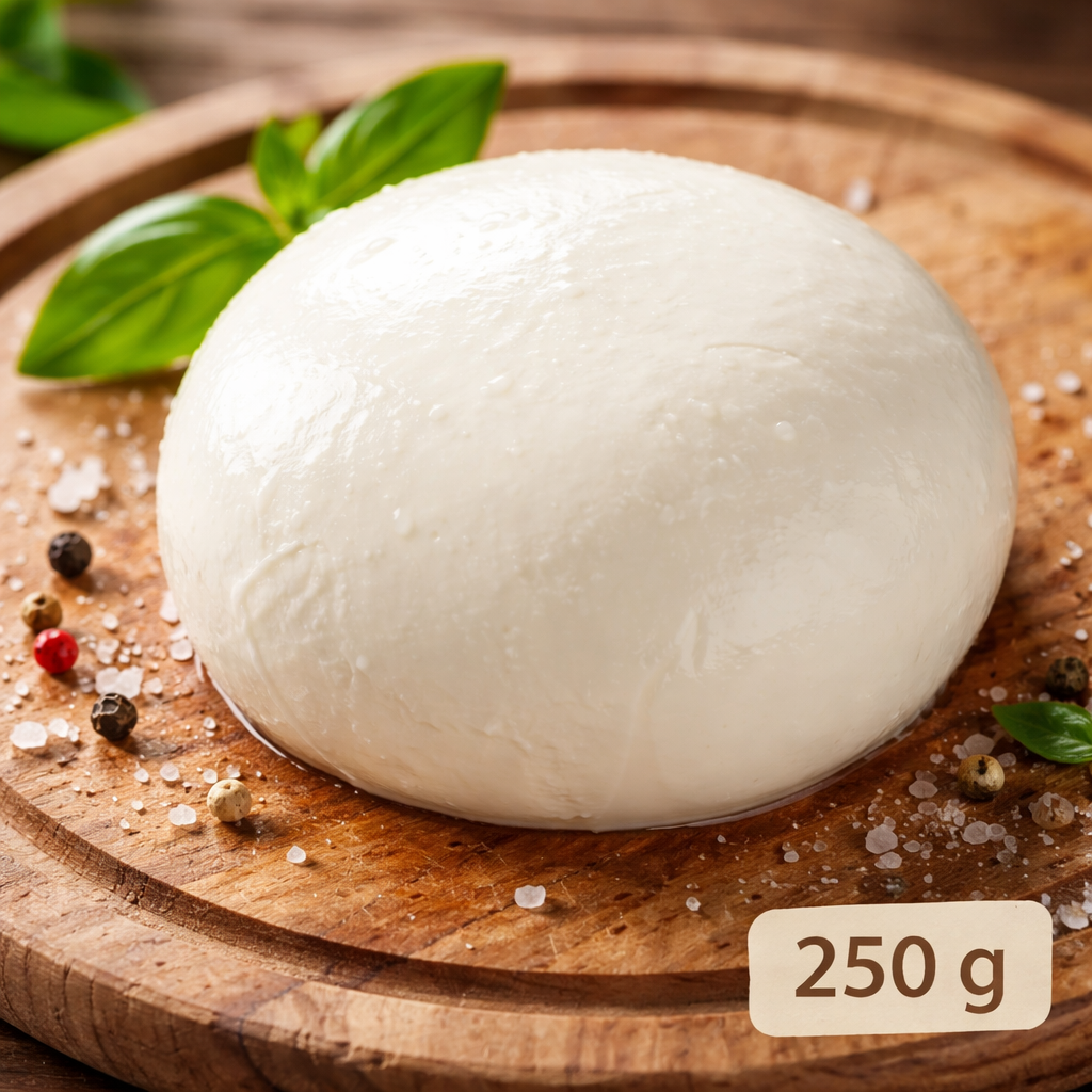MOZZARELLA  FIOR DI  LATTE 250 GR NUESTRA PRODUCCIÓN